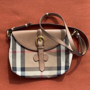 Authentic Burberry check crossbody bag